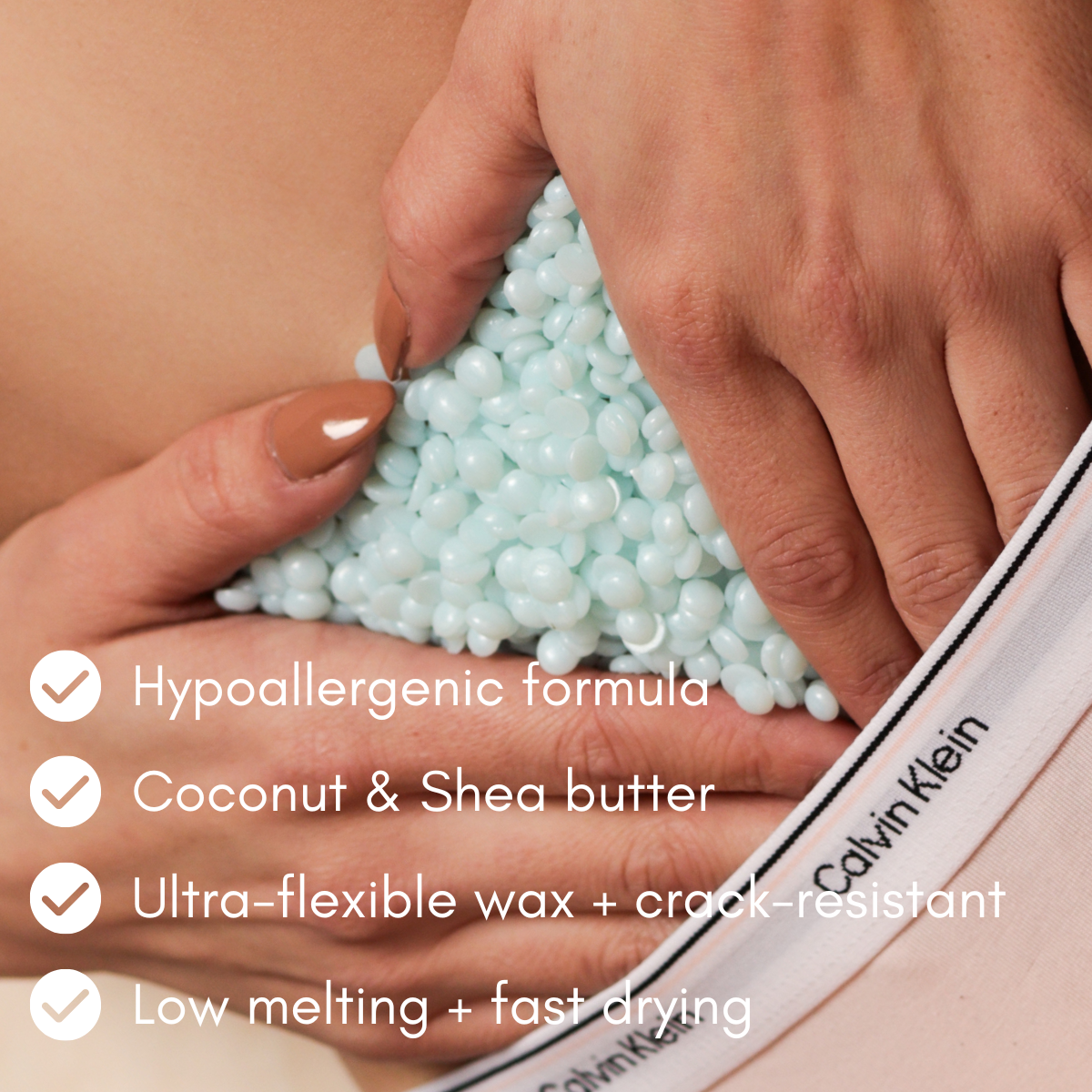 Blue Ocean Hard Wax, hypoallergenic, Kai Hard Wax_ for coarse hair and bikini and brazilian wax