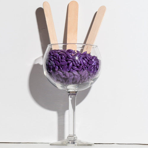 Violet Velvet Black Coral Hard Wax, Bushbeads hard wax ItalWax Waxness Italian Velvet